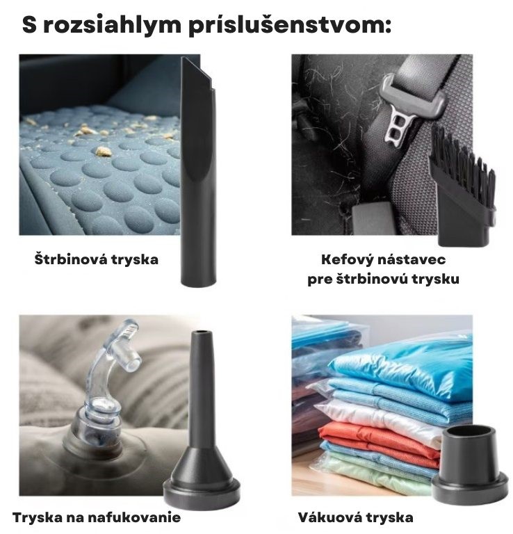 CleanMaxx 2v1 Bezpečnostný AKU ručný vysávač do auta s fúkaním a vákuovaním 15439 (1)